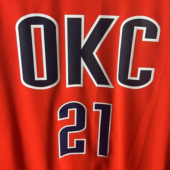 Adidas Autographed OKC Thunder André Roberson #21 Orange Jersey Size Medium - Picture 8 of 13